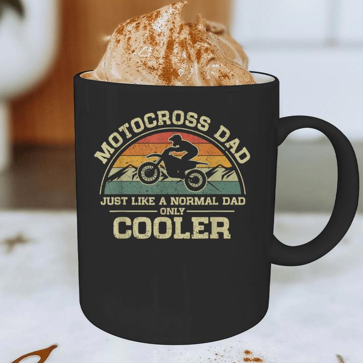 Vintage Motocross Dad Just Like A Normal Dad Only Cooler Graphic Print Coffee Mug