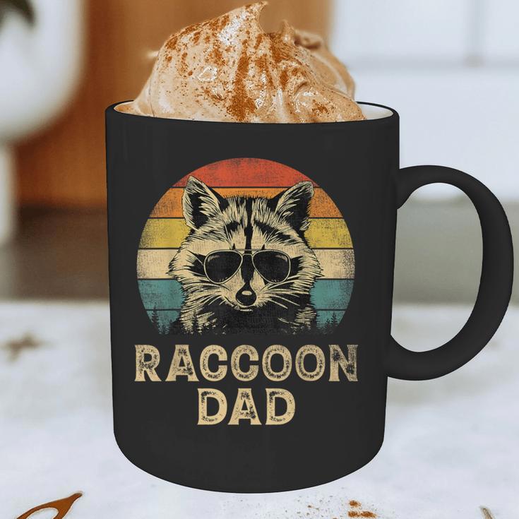 Vintage Raccoon Dad Raccoon Lovers Daddy Father's Day Graphic Print Coffee Mug