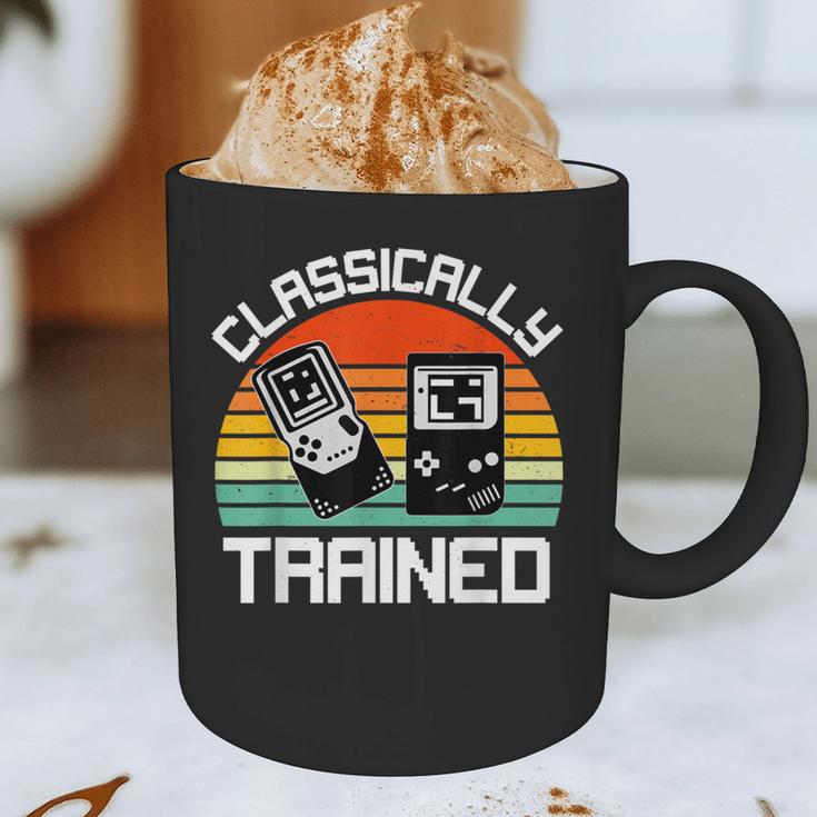 Vintage Retro Classically Trained Video Game 90s Nostalgia Graphic Print Coffee Mug
