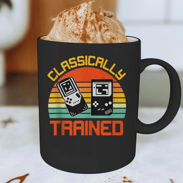 Vintage Retro Classically Trained Video Game 90s Nostalgia Graphic Print Coffee Mug