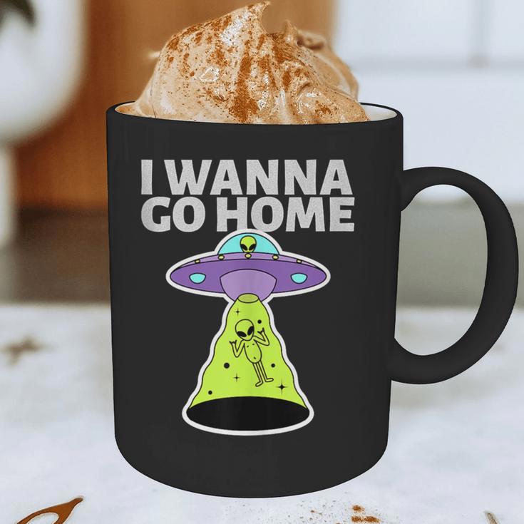 I Wanna Go Home Introvert UFO UAP Flying Saucer Trippy Alien Graphic Print Coffee Mug I Wanna Go Home Introvert UFO UAP Flying Saucer Trippy Alien Graphic Print Coffee Mug
