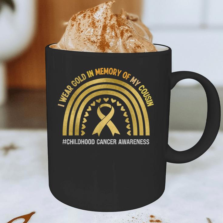 I Wear Gold In Memory Of My Cousin Graphic Print Coffee Mug I Wear Gold In Memory Of My Cousin Graphic Print Coffee Mug