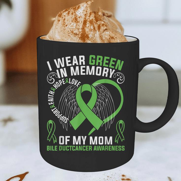 I Wear Green In Memory Of My Mom Bile Duct Cancer Awareness Graphic Print Coffee Mug I Wear Green In Memory Of My Mom Bile Duct Cancer Awareness Graphic Print Coffee Mug