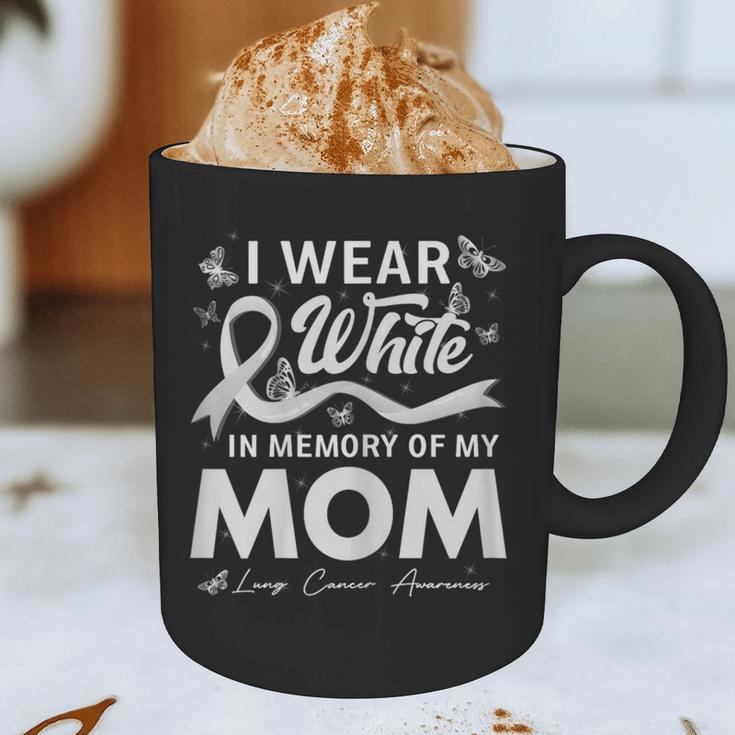 I Wear In Memory Of My Mom Lung Cancer Graphic Print Coffee Mug