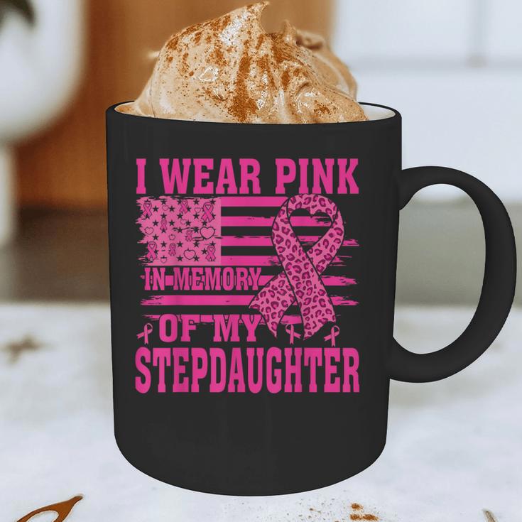 I Wear Pink In Memory Of My Stepdaughter Breast Cancer Graphic Print Coffee Mug