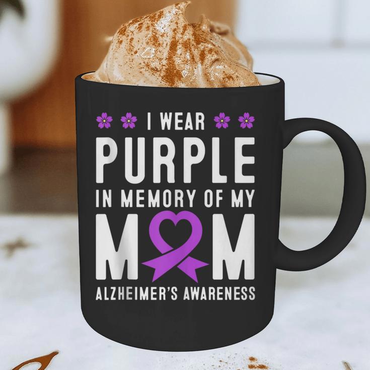 I Wear Purple In Memory Of My Mom Alzheimer's Awareness Day Graphic Print Coffee Mug I Wear Purple In Memory Of My Mom Alzheimer's Awareness Day Graphic Print Coffee Mug