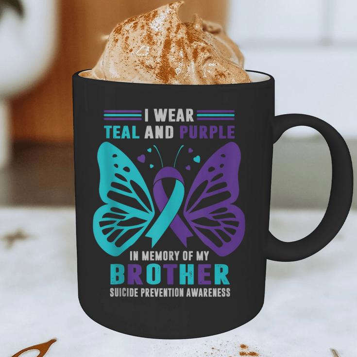 I Wear Teal And Purple In Memory Of My Brother Graphic Print Coffee Mug