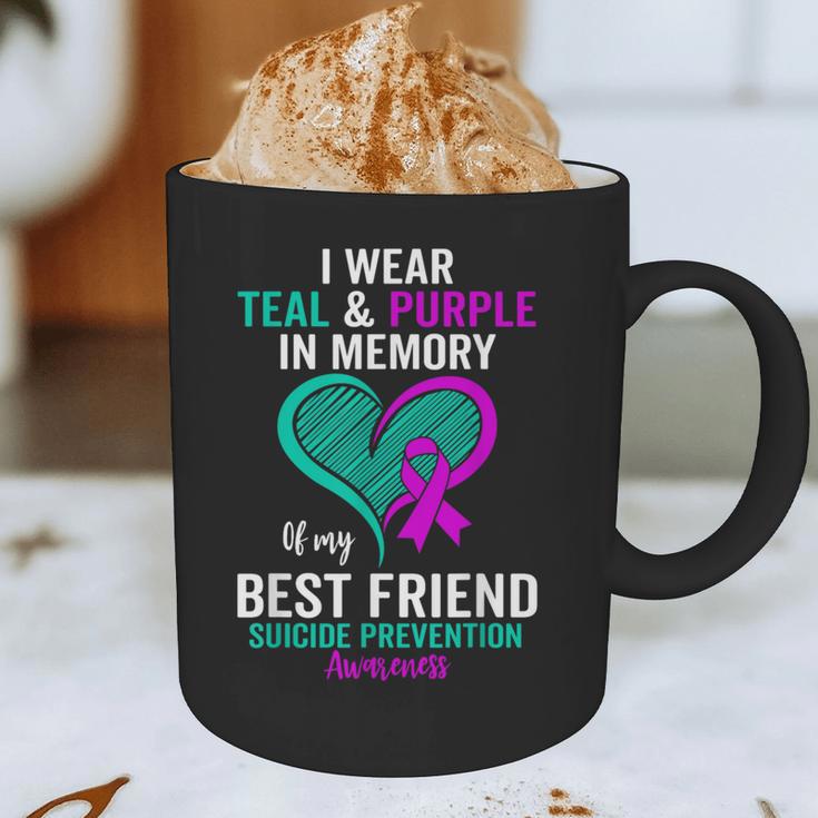 I Wear Teal And Purple In Memory Of My Friend Mental Health Graphic Print Coffee Mug I Wear Teal And Purple In Memory Of My Friend Mental Health Graphic Print Coffee Mug