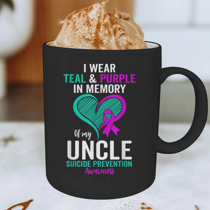 I Wear Teal And Purple In Memory Of My Uncle Mental Health Graphic Print Coffee Mug I Wear Teal And Purple In Memory Of My Uncle Mental Health Graphic Print Coffee Mug
