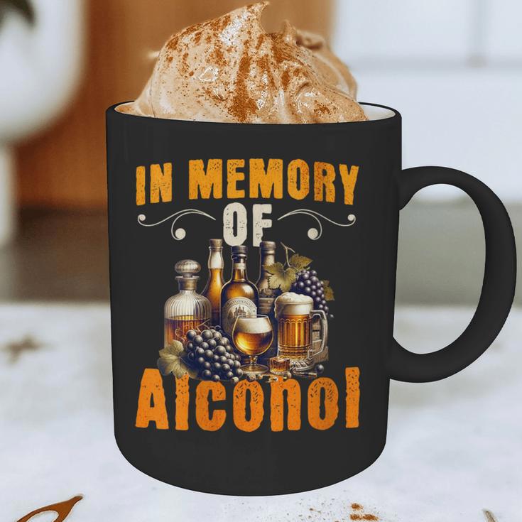 Weight Loss Diet In Memory Of Alcohol Sarcastic Graphic Print Coffee Mug