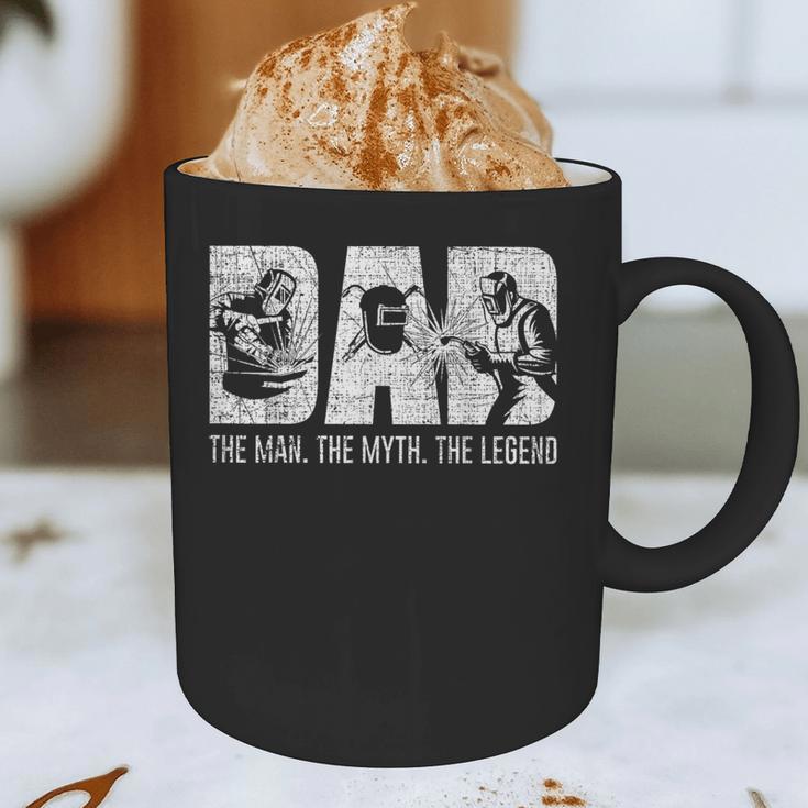 Welder Welding Dad Man Myth Legend Father Small Graphic Print Coffee Mug