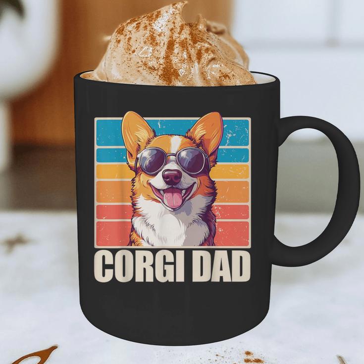 Welsh Corgi Pembroke Dog Corgi Dad -Adults Small Classic Fit Short Sleeve Cotton Polyester Blend Graphic Print Coffee Mug