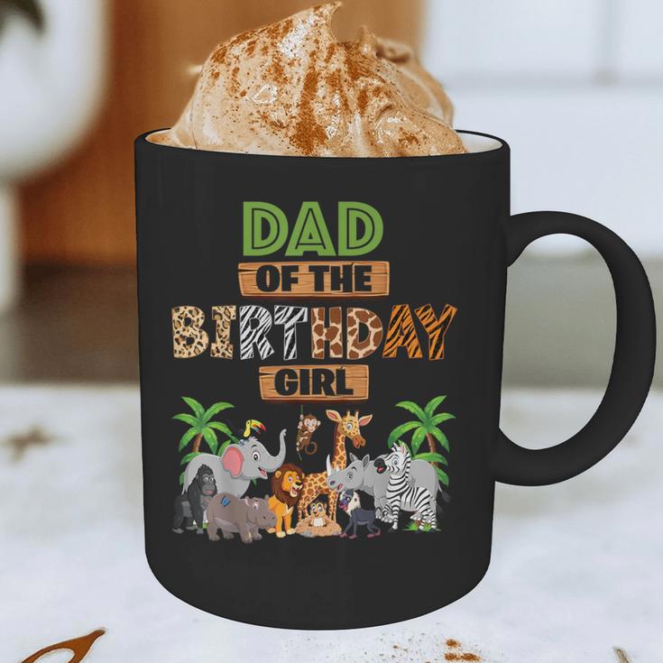 Wild Dad Of The Birthday Girl Zoo Safari Jungle Animal Graphic Print Coffee Mug