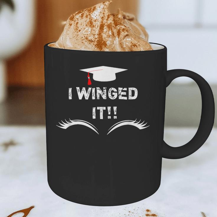 I Winged It Cosmetology Graduation Graphic Print Coffee Mug