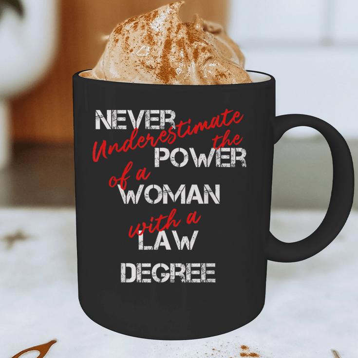 Woman Law Degree Graduation Diploma Party Graphic Print Coffee Mug