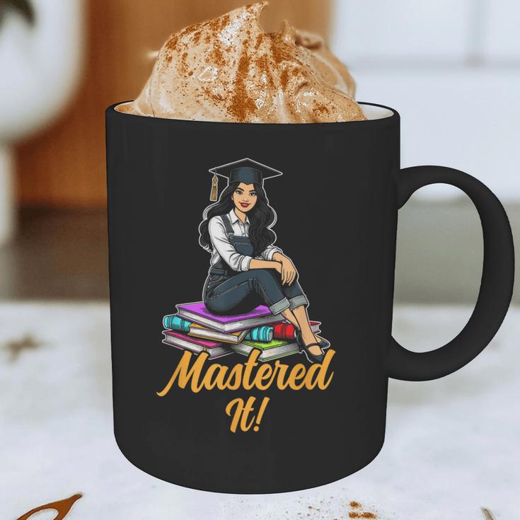 Women Mastered It Girl Master Degree Graduation Graduate Graphic Print Coffee Mug
