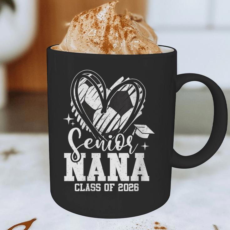 Women's Senior Nana Class Of 2026 Soccer Graduation Heart Graphic Print Coffee Mug