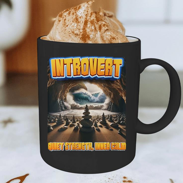 World Introvert Day Quiet Strength Inner Calm Graphic Print Coffee Mug