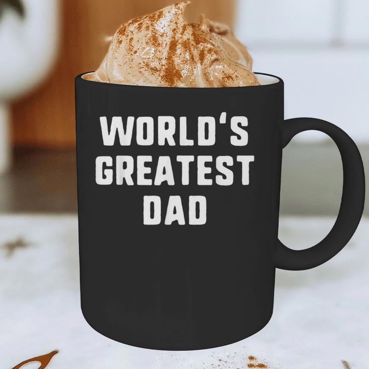 World's Greatest Dad Family Graphic Print Coffee Mug