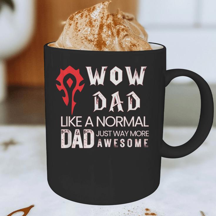 WOW Dad Like a Normal Dad Way More Awesome Tee T-Shirt Graphic Print Coffee Mug