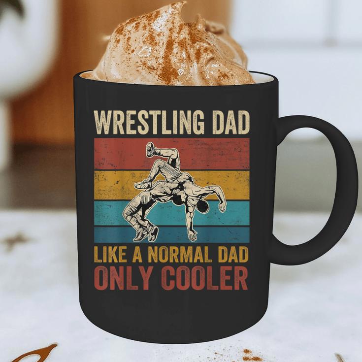Wrestling Dad Like A Normal Dad Only Cooler Father's Day Graphic Print Coffee Mug