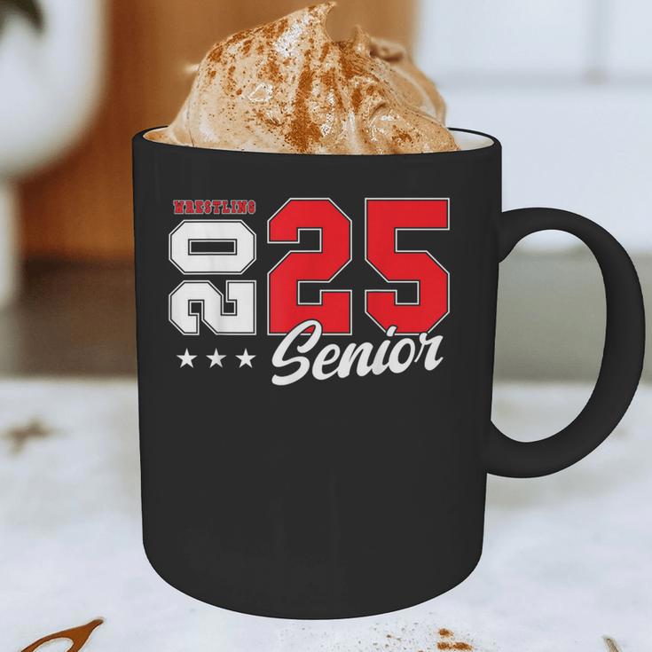 Wrestling Senior Night Wrestling Senior 2025 Graduation 75 Graphic Print Coffee Mug