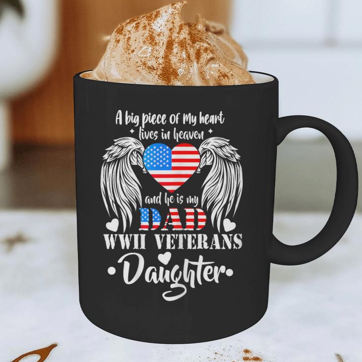 WWII Veterans Daughter Dad Remembrance Veteran Day Graphic Print Coffee Mug