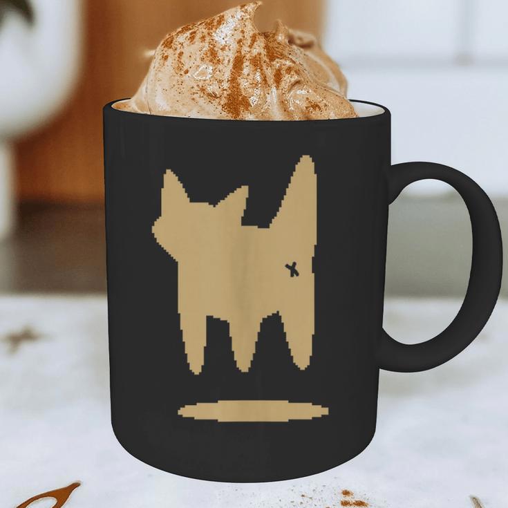Yk2 Cat With Tomboy Tail 90s Nostalgia Downtown Indie Graphic Print Coffee Mug