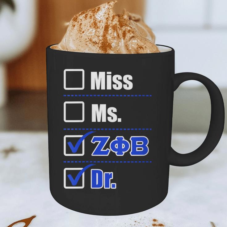 Zeta Phi Beta Doctor Graduation Zeta Phi Beta HBCU Doctor Graphic Print Coffee Mug