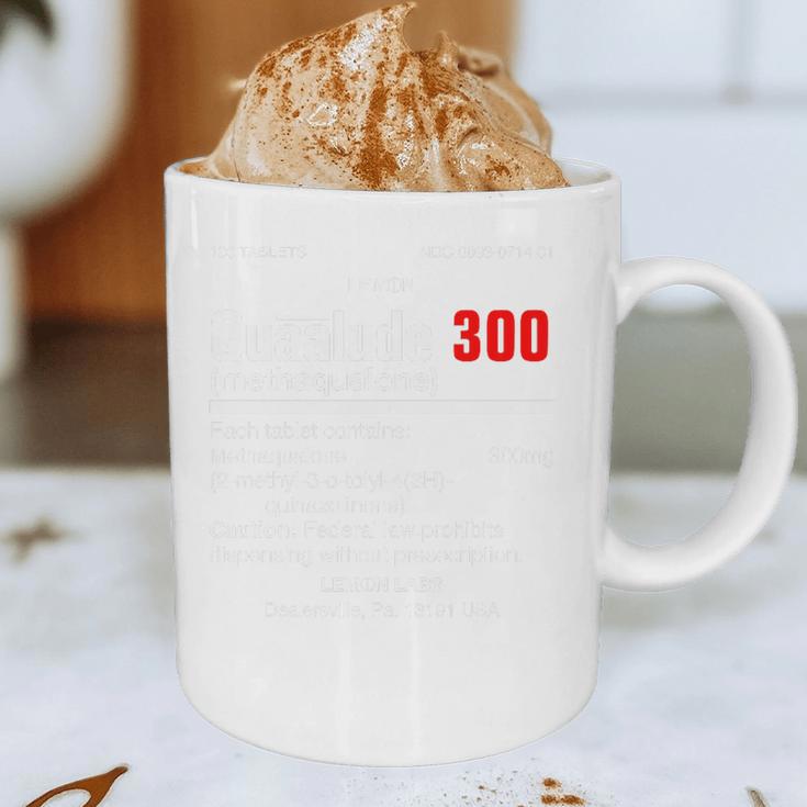 1970's Lemon Labs Quaalude 300 Label Reproduction Nostalgia Premium Tri-Blend Graphic Print Coffee Mug