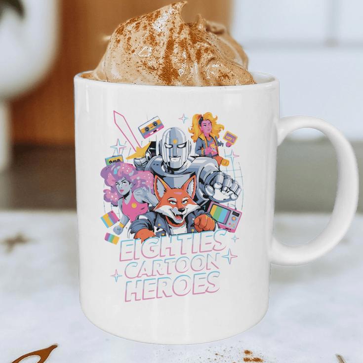 80's Cartoon Heroes Apparel For Retro Nostalgia Fans Graphic Print Coffee Mug 80's Cartoon Heroes Apparel For Retro Nostalgia Fans Graphic Print Coffee Mug