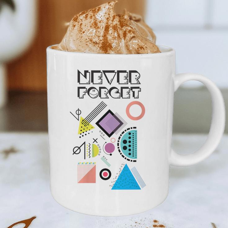 80s Nostalgia Never Forget Graphic Print Coffee Mug 80s Nostalgia Never Forget Graphic Print Coffee Mug