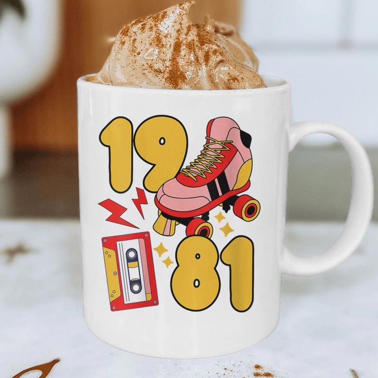 80s Vibes Mixed Tapes & Roller Skates 1981 Nostalgia Retro Graphic Print Coffee Mug 80s Vibes Mixed Tapes & Roller Skates 1981 Nostalgia Retro Graphic Print Coffee Mug
