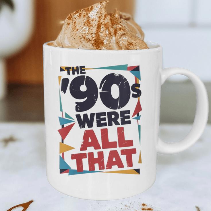 The 90s Were All That – Retro 1990s Nostalgia Tee Graphic Print Coffee Mug