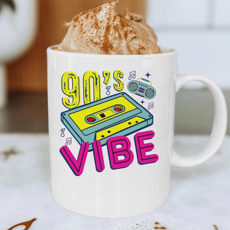 90's Vibe Retro Style Cassette Tape Nostalgia 1990s Party Graphic Print Coffee Mug