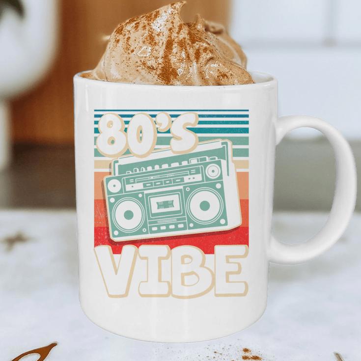 90's Vibe Vintage Style Cassette Tape Nostalgia 1990s Party Premium Tri-Blend Graphic Print Coffee Mug