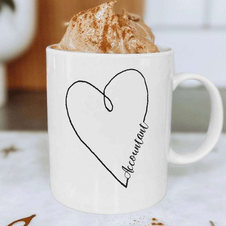 Accountant Heart Shirt Graduation Graphic Print Coffee Mug