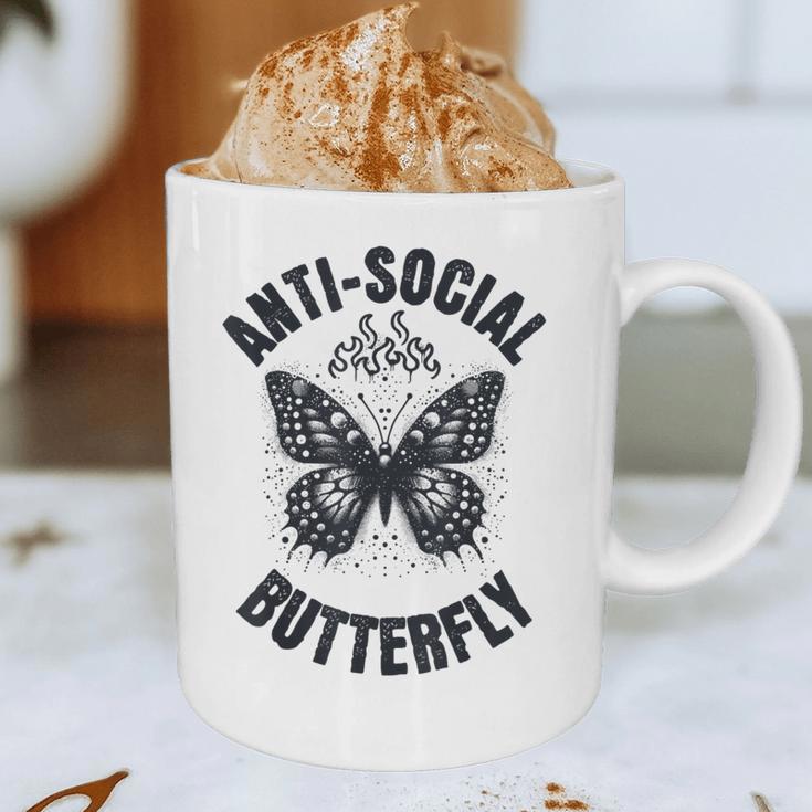 Anti-Social Butterfly Awkward Introvert Homebody Humor Graphic Print Coffee Mug Anti-Social Butterfly Awkward Introvert Homebody Humor Graphic Print Coffee Mug