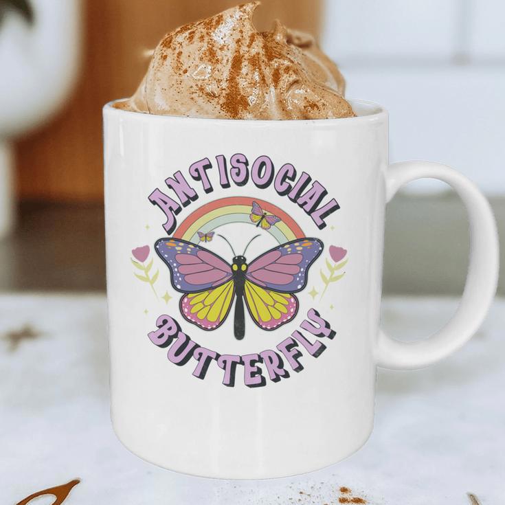 Antisocial Butterfly Groovy t For Introvert Men Women Girls Graphic Print Coffee Mug Antisocial Butterfly Groovy t For Introvert Men Women Girls Graphic Print Coffee Mug