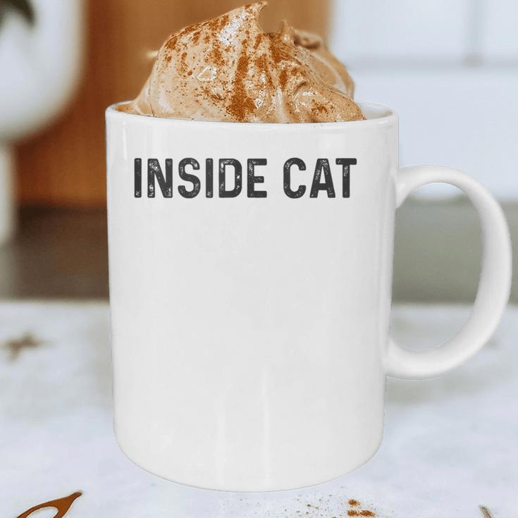 Antisocial Introvert Women Men Kids Inside Cat Graphic Print Coffee Mug
