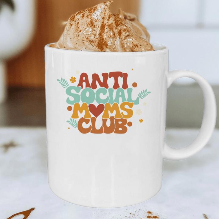 Antisocial Moms Club Introvert Mom Mothers Introverted Retro Graphic Print Coffee Mug