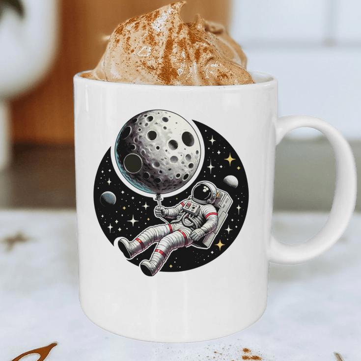 Astronaut Aesthetic Holding Moon Balloon Planets Introvert Graphic Print Coffee Mug Astronaut Aesthetic Holding Moon Balloon Planets Introvert Graphic Print Coffee Mug