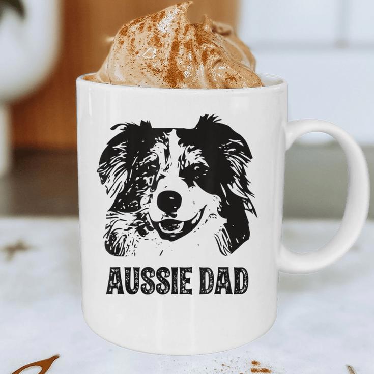 Aussie Dad Australian Shepherd Dog Dad For Men Graphic Print Coffee Mug