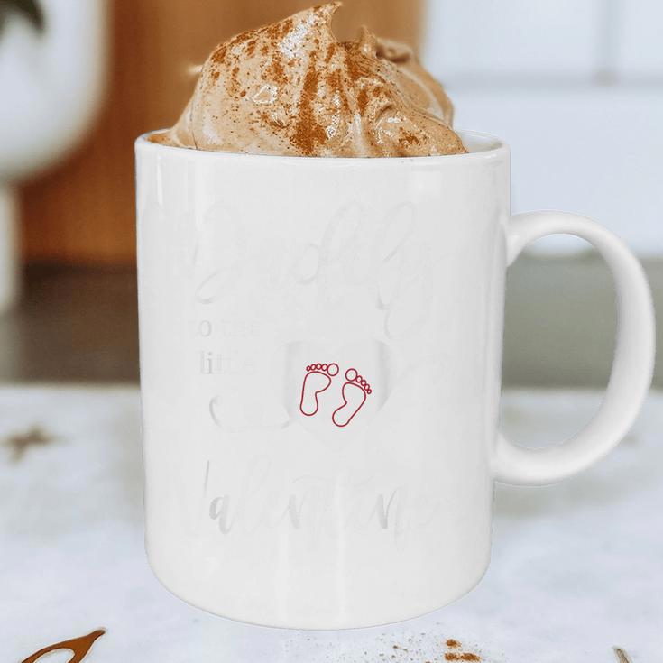Baby Reveal Valentine Pregnancy Announce Daddy Shirt Graphic Print Coffee Mug