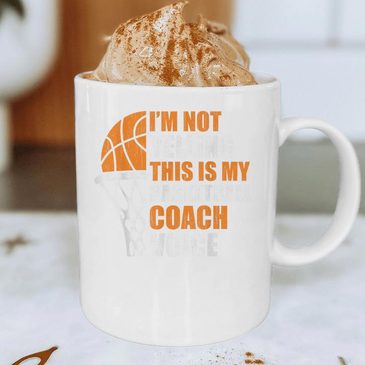 Basketball Not Yelling This Is My Basketball Coach Dad Graphic Print Coffee Mug