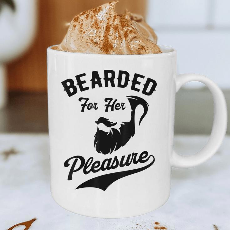 Bearded For Her Pleasure Bearded Dad Father Graphic Print Coffee Mug