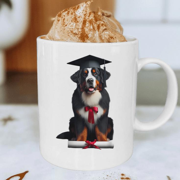 Bernese Mountain Dog Graduation Cap Graduate Training School For Men Women Girls Kids Graphic Print Coffee Mug