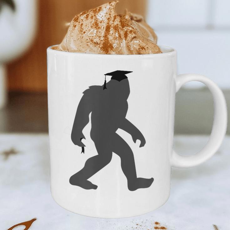 Bigfoot Graduate Shirt Cute Sasquatch Graduation Graphic Print Coffee Mug