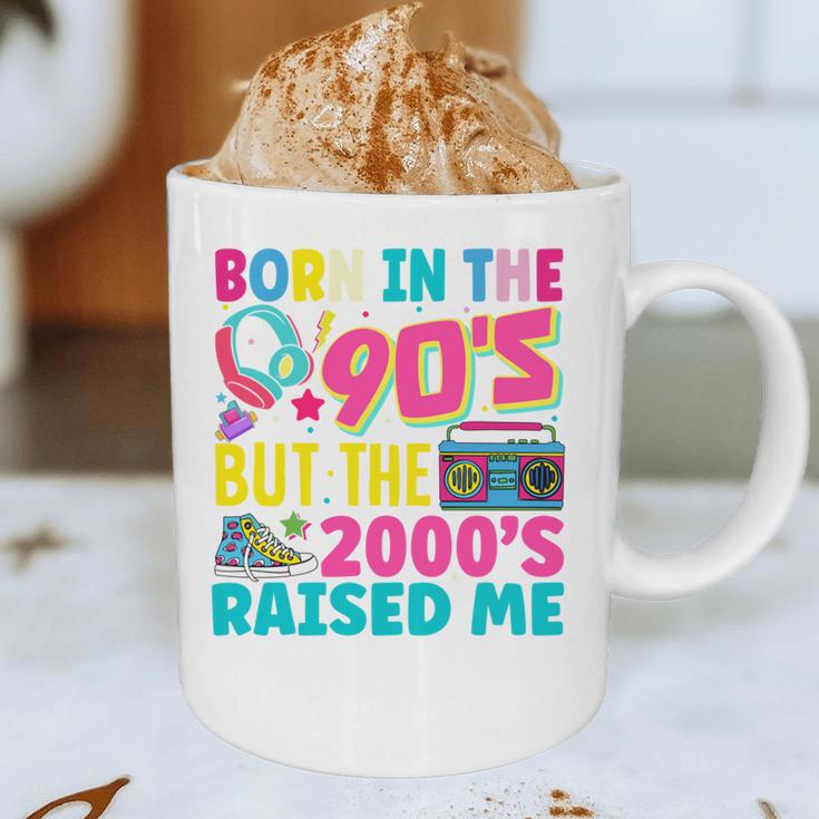 Born In The 90's But The 2000's Raised Me Y2K Nostalgia Graphic Print Coffee Mug