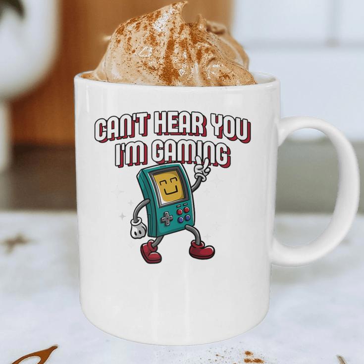Cant Hear You Im Gaming Introvert Gamer Antisocial Raglan Baseball Tee Graphic Print Coffee Mug